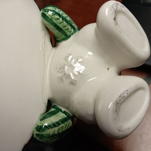 Fitz & Floyd Christmas Frosty Folks Snowman Pillar Candle Holder Collectible - Picture 16 of 16